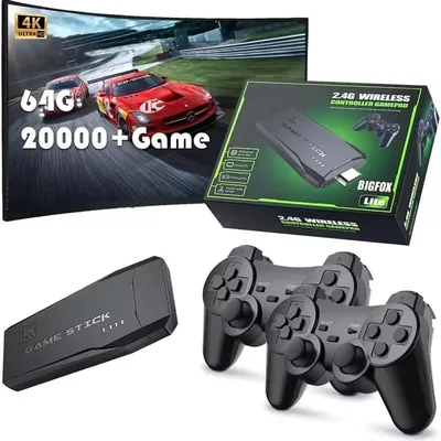 Game Stick Lite: 20K Games, Dual Wireless Controllers, 64G Storage - Best Deal
