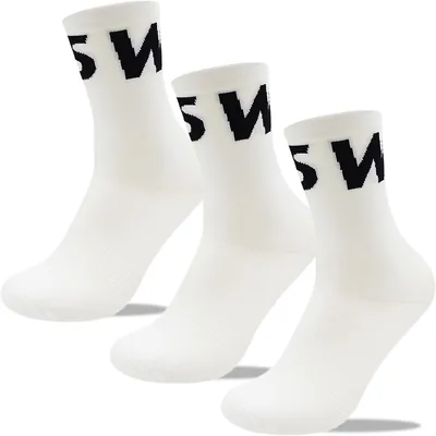 Kiygeran Men's Cycling Socks 3-Pack - Compression, Breathable - Best Deal