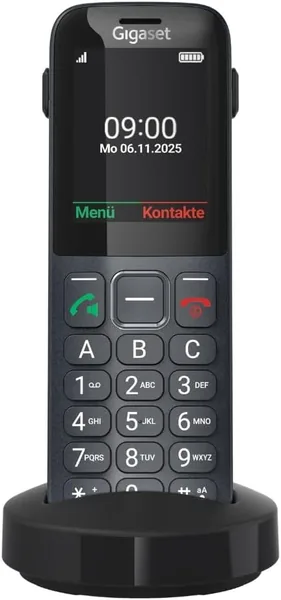 Gigaset COMFORT 600 SIM - 4G VoLTE Telefoon met HD Scherm, Bluetooth 5.0 en Compatibel met Hoorapparaten, Tot 500 Contacten