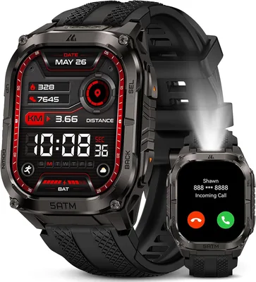 Smartwatch - 1.96" AMOLED Display, 50M Waterproof
