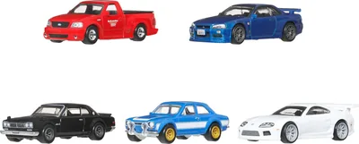 Hot Wheels - Paquete de 5 Coches fundidos a presión | Juego de vehículos de juguete 1:64