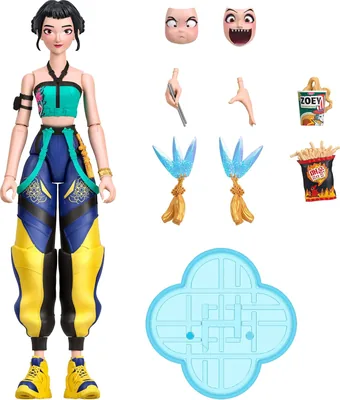 Cazadores de Demonios K-Pop Zoey Figura de Acción de 6 Pulgadas para Mayores de 4 Años | 5.6 pulgadas, 20 Articulaciones, Diseño 'Cómo se Hace'
