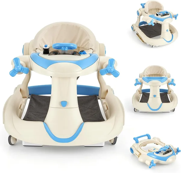 Baby Walker with Wheels - 4in1 Foldable Push Walker Best Deal