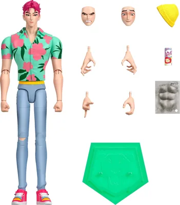 Mattel Kpop Girls Action Figure Abbey - 18 Points of Articulation