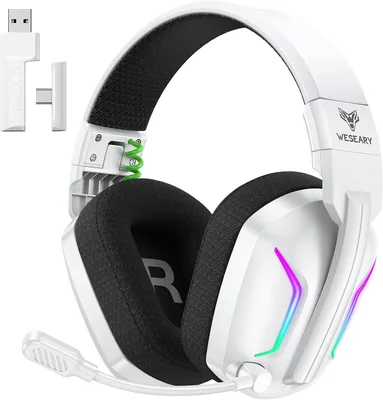 WESEARY Wireless Gaming Headset Mic Ps5/4/PC Best Deal