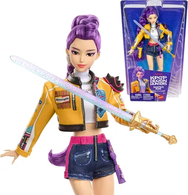 Mattel KPop Demon Hunters - Rumi di HUNTR/X, Bambola con Treccia Viola e Outfit, Miglior Affare