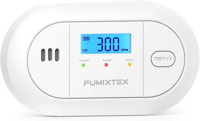 FUMIXTEX Carbon Monoxide Detector - LCD Display