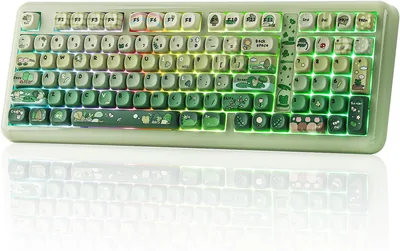 KiiBoom Phantom98 Lite: Teclado mecánico inalámbrico para Juegos y Viajes, Batería de 8000 mAh - Mejor Oferta