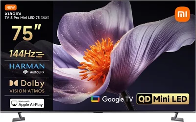 Xiaomi TV S Pro Mini LED 75 2026: 4K QD-Mini LED, 144Hz Google TV, Dolby Vision, Dolby Atmos - Save 23%