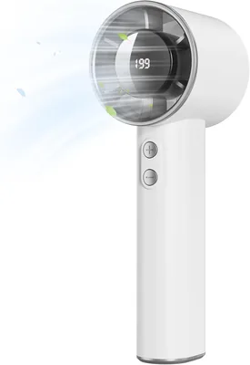 DDHTSAL USB Mini Handventilator - 199 Stufen-Geschwindigkeitsregelung mit Lanyard, Hochluftstrom, Leichtgewicht