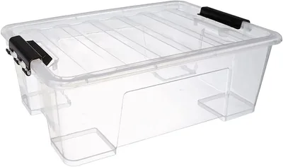 PREMIFY 11L Plastic Storage Box - Transparent Organizer