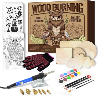 ACRSIKR Wood Burning Kit Adjustable Temp