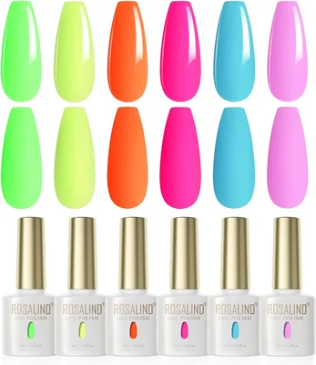 Rosalind Vernis à Ongles Semi-Permanent UV Gel 6 Couleurs - 64% de Réduction