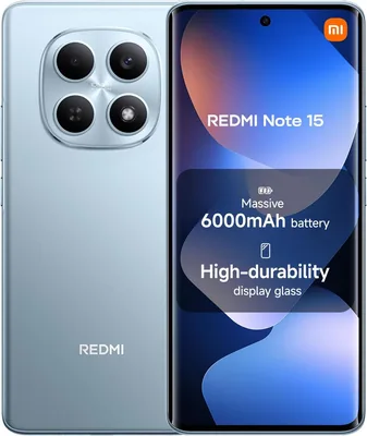 سماعة Xiaomi Redmi Note 15 (6+128 جيجا بايت) - تصميم رفيع، حماية من الماء IP64، كاميرا 108 ميجابيكسل، شاشة FHD+ مقاس 6.77 بوصة، سعر مذهل!