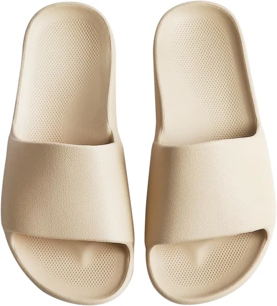 GETOEU Arch Support Slides for Woman Waterproof Shower Shoes Slip Resistant Pool Cloud Slides