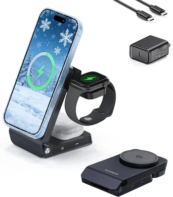 3-in-1 Wireless Charger with Cooling & 25W Fast Charging