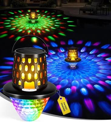 Luces de piscina LuxBlue Solar, Luz Flotante para Piscina con Espectáculo de Luces Submarinas, IP68 Impermeables, Solar - 49% de Descuento