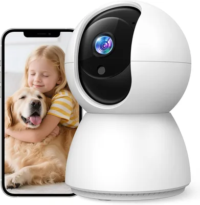 2026年革新 ペットカメラ・セキュリティカメラ 5メガピクセル 内蔵 iPhone対応 2K夜間カメラ 赤外線夜間視認