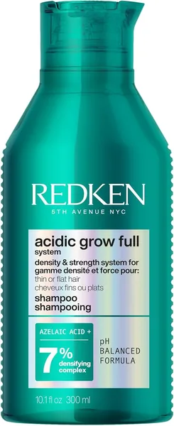 Redken Acidic Grow Full Densifying Shampoo for Thinning Hair With Azelaic Acid, Rebalances Scalp and Volumizes