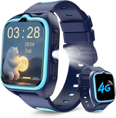 Reloj inteligente para niños 4G con llamadas de vídeo y voz, GPS, despertador, pedómetro - Ahorra un 10%