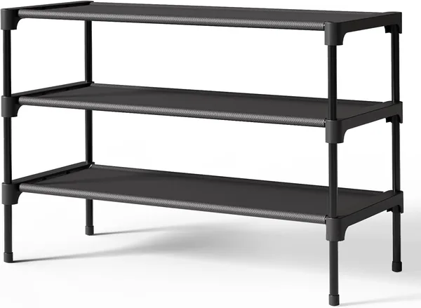 Kitsure 3-Tier Stackable Shoe Rack Best Deal