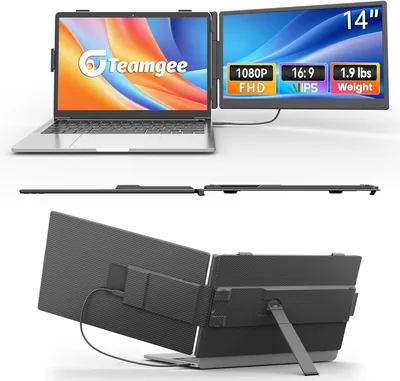 FHD IPS Laptop Monitor Extender 13-17" Black