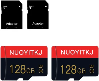 128GB Micro SD Karte Class 10 mit Adapter-Set (2 Stück) | Hochgeschwindigkeits-Speicherkarte für Smartphone, Kamera und Tablet