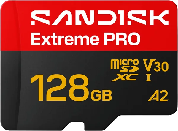 SANDISK Extreme PRO microSDXC 128GB UHS-I Card + SD Adapter