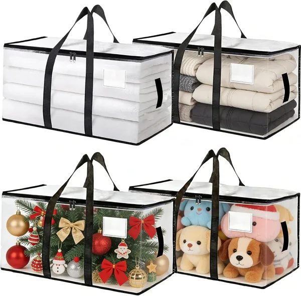 Bolizon 4 Pack 90L Clear Moving Bags Best Deal
