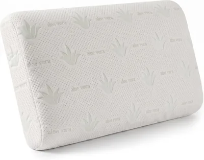 Cuscino in schiuma di memoria Utopia Bedding con estratto di aloe vera, 70 x 36 x 13 cm | Schiuma morbida e traspirante - Comfort garantito