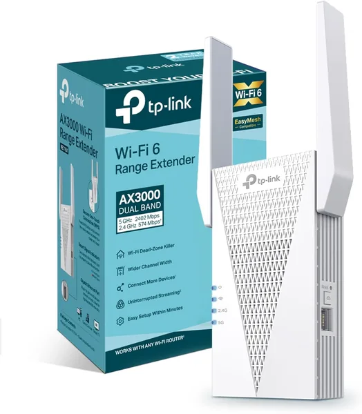TP-Link RE715X WiFi 6 AX3000 Extender 15% Off