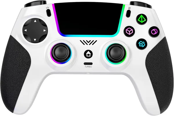 SZPACMATE Wireless Pro Controller for PS4/PS3/Switch/PC/iOS/Android/Steam Deck