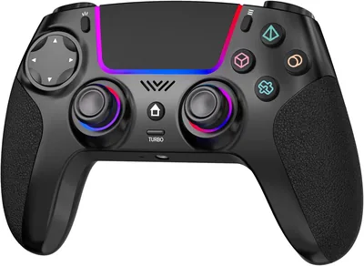 SZPACMATE Draadloze Gamepad met RGB Verlichting voor PS4/PS3/Switch/PC/iOS/Android/Steam Deck, 1000