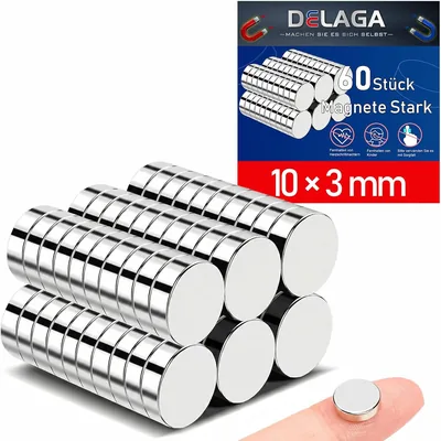60 x Small Magnets 10x3mm - 23% Off