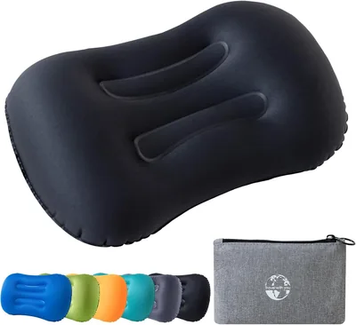 JetsCush Oreiller de Camping et Oreiller Inflatable Ultra-Compte Léger pour Voyage avec Soutien Ergonomique Plage - Meilleur Prix
