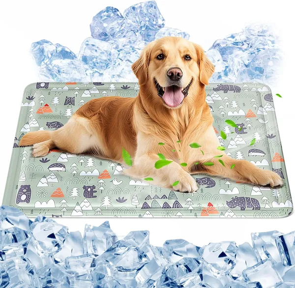 Ninonly Koelmat voor Honden, 40 x 50 cm, Gelkoelmat, Niet-Toxic, Koelpad, Waterdicht, Schraapbestendig voor Bed, Auto - Beste Deal