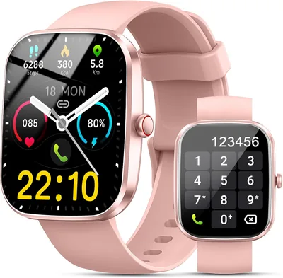 Reloj Inteligente para Mujeres, 1.91" HD, Llamadas Bluetooth, IP68, Batería 300mAh, SpO2 | Reloj Deportivo con 100+ Modos, Monitor de Frecuencia Cardíaca, S