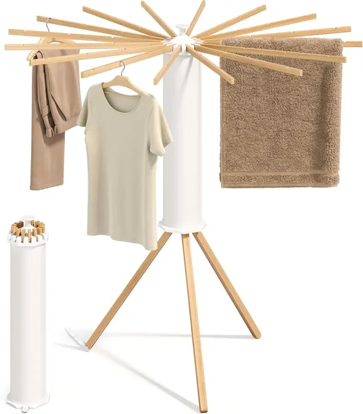 SONGMICS LLR530YW01 Clothes Airer Foldable Clothes Dryer