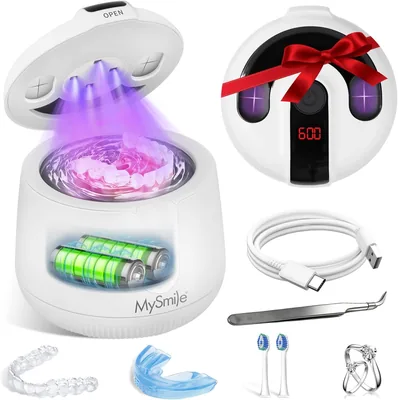 تنظيف الأسنان بالموجات فوق الصوتية مع ضوء UV MySmile