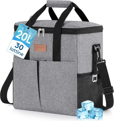 Borsa frigo Lifewit, borsa termica portatile con 2/3 tasche anteriori, pieghevole per campeggio, viaggio, shopping, picnic - Miglior Affare