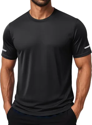 MAGCOMSEN Herren Activewear T-Shirt Quick-Drying Sporthemd Fitness Trainingshose Kurzarm Laufshirt für den Sommer