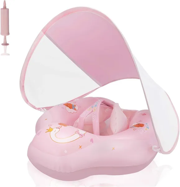 WYRIAZA Baby Schwimmring mit Entfernbarem Sonnenschutz, Schwimmhilfe für Babys von 3 Monaten bis 36 Monaten (1-3 Jahre), Swimmi - Best Deal