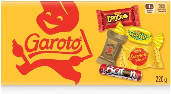Bombom GAROTO Sortido Caixa 220g - 42% de Desconto