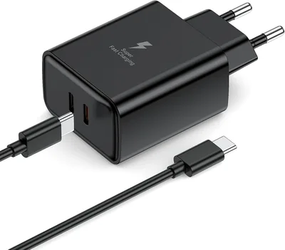 Chargeur USB C 55W pour une charge rapide Samsung Galaxy S26/S25/S24+/S24 Ultra/S23+/S23 Ultra/S22/S21/Note20/A54/A53/Z Fold5