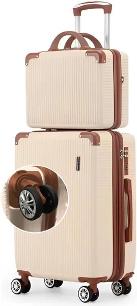 Mala de Bordo 10kg com Frasqueira Bagagem de Mão Expansível Aprovada ANAC com 4 Rodas Duplas 360° Cadeado Anti-Furto TSA