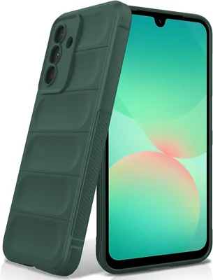 Coque BonYonka pour Samsung Galaxy A26, silicone liquide avec protection anti-rayures et caméra, vert - Meilleure Offre