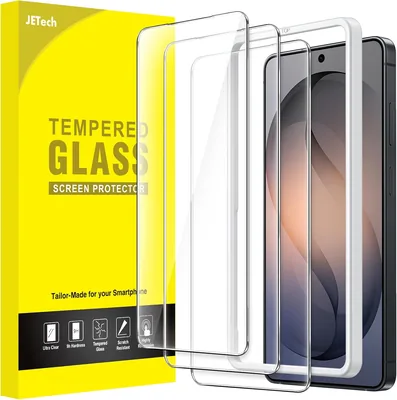 JETech Screen Protector för Samsung Galaxy S26 Plus, 9H Temperat Glass Film med Enkelt Installationsverktyg, Kompatibel med Fingerprint ID