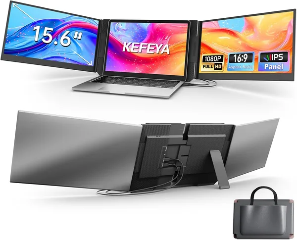 KEFEYA 15.6" Triple Portable Monitor Extender Best Deal