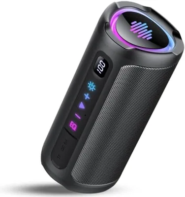 Portable Bluetooth Speaker - 20H Playtime, RGB Lights