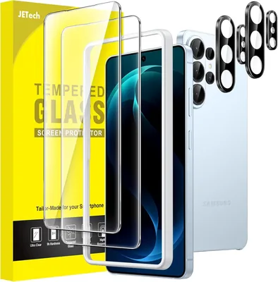 JETech Screen Protector för Samsung Galaxy S26 Ultra med Kamera Lens Cover, 9H Temperat Glass Film med Enkelt Installation